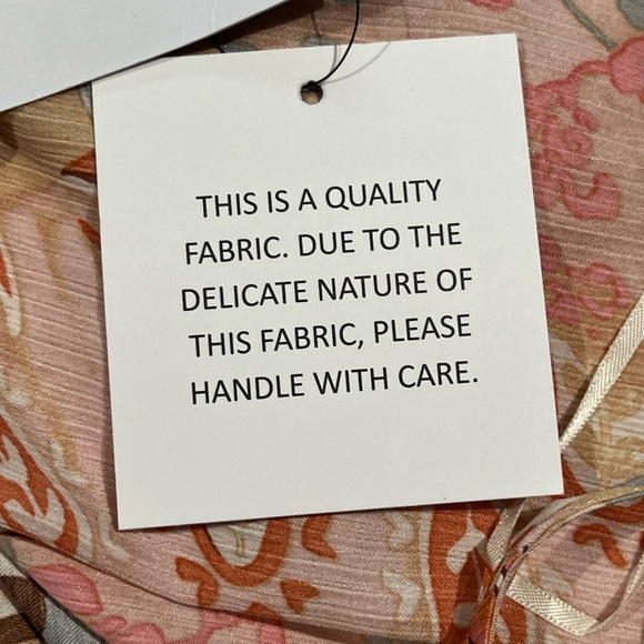 Aakaa Deep V Front and Deep V Back Balloon Sleeve Tie Back Paisley Mini Dress - Picture 11 of 16